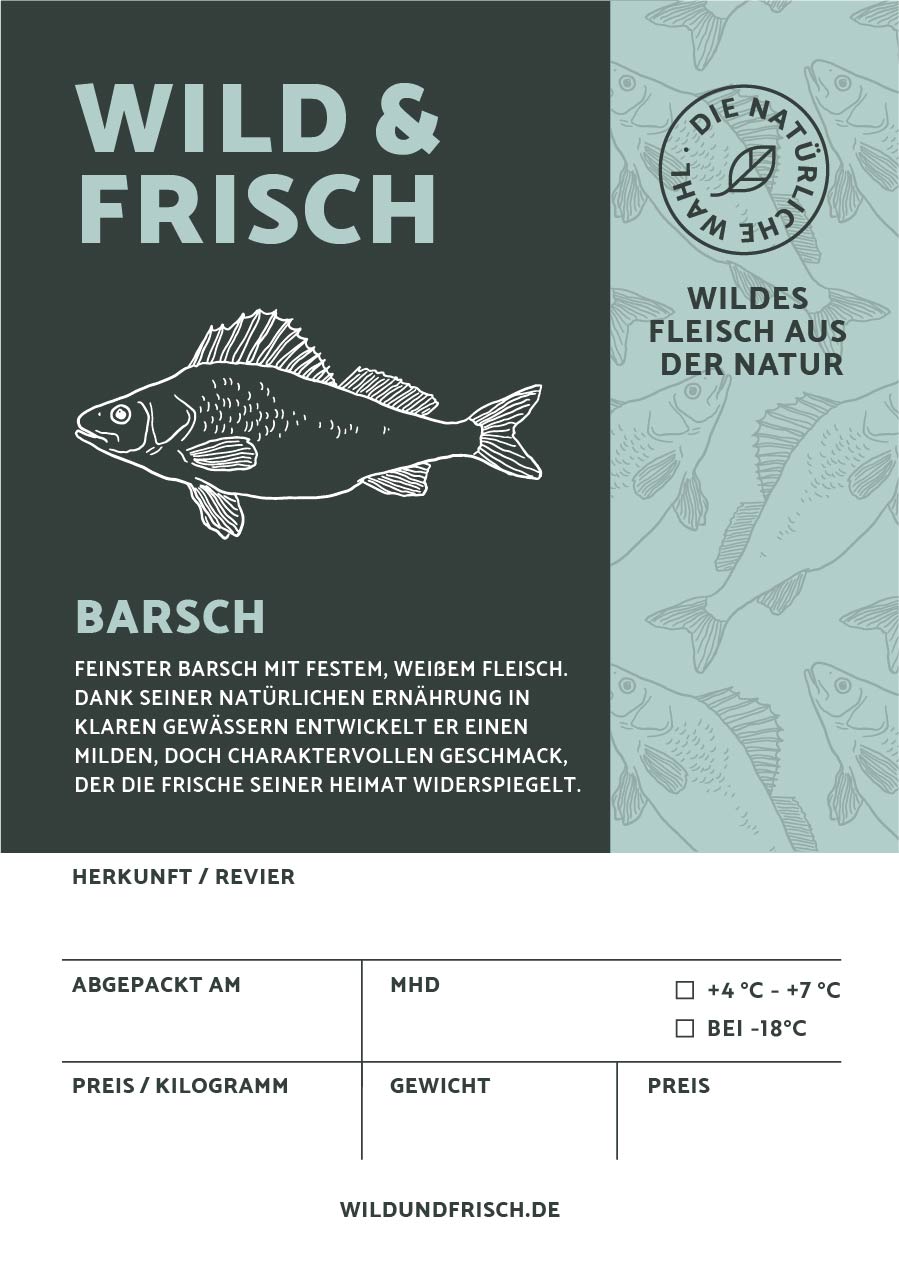 Premium Aufkleber Barsch