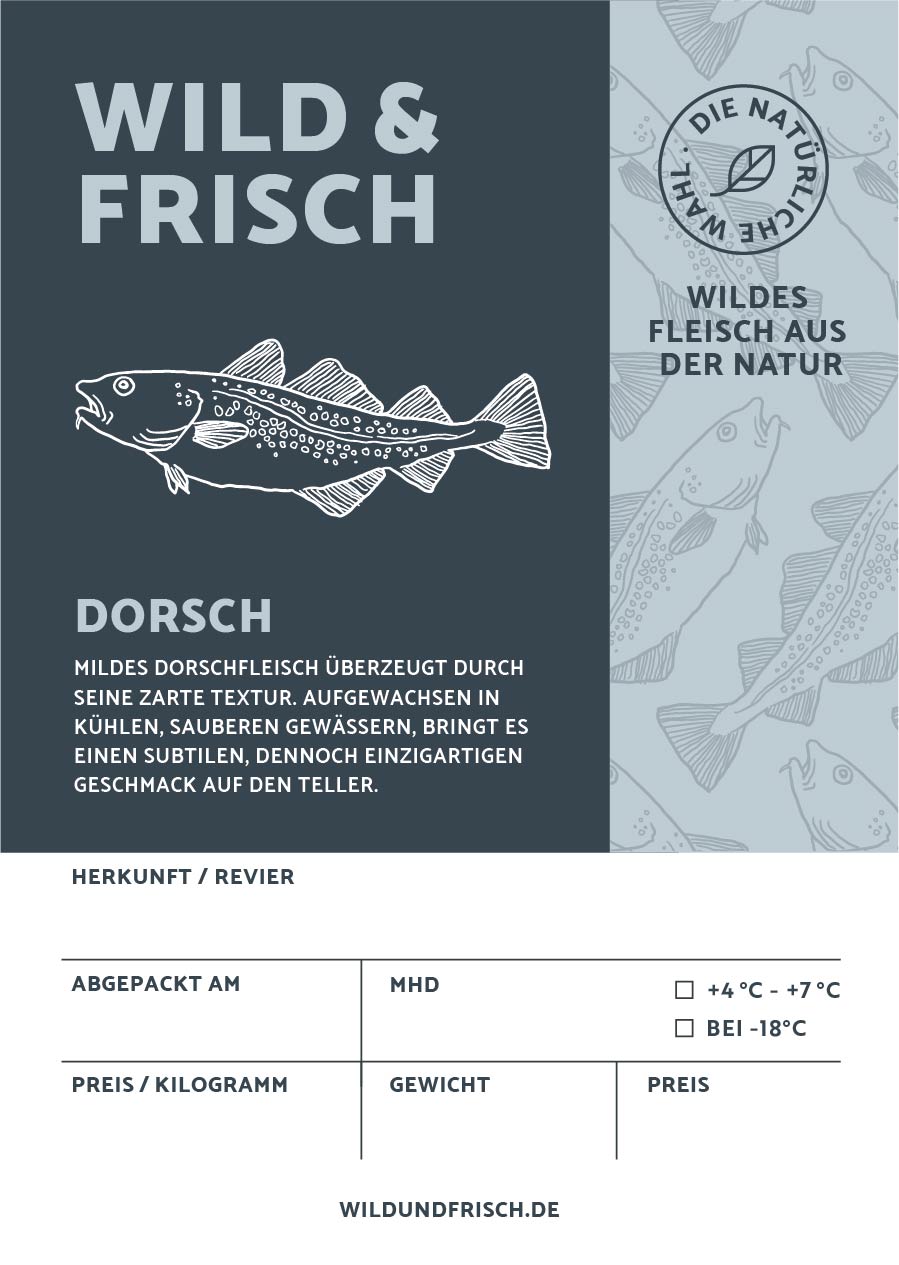 Premium Aufkleber Dorsch