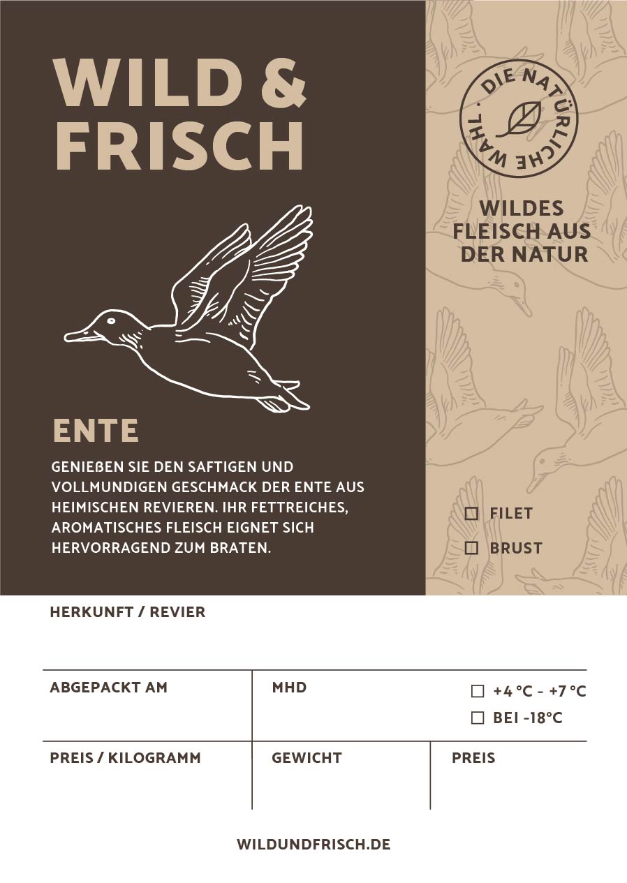 Premium Aufkleber Ente