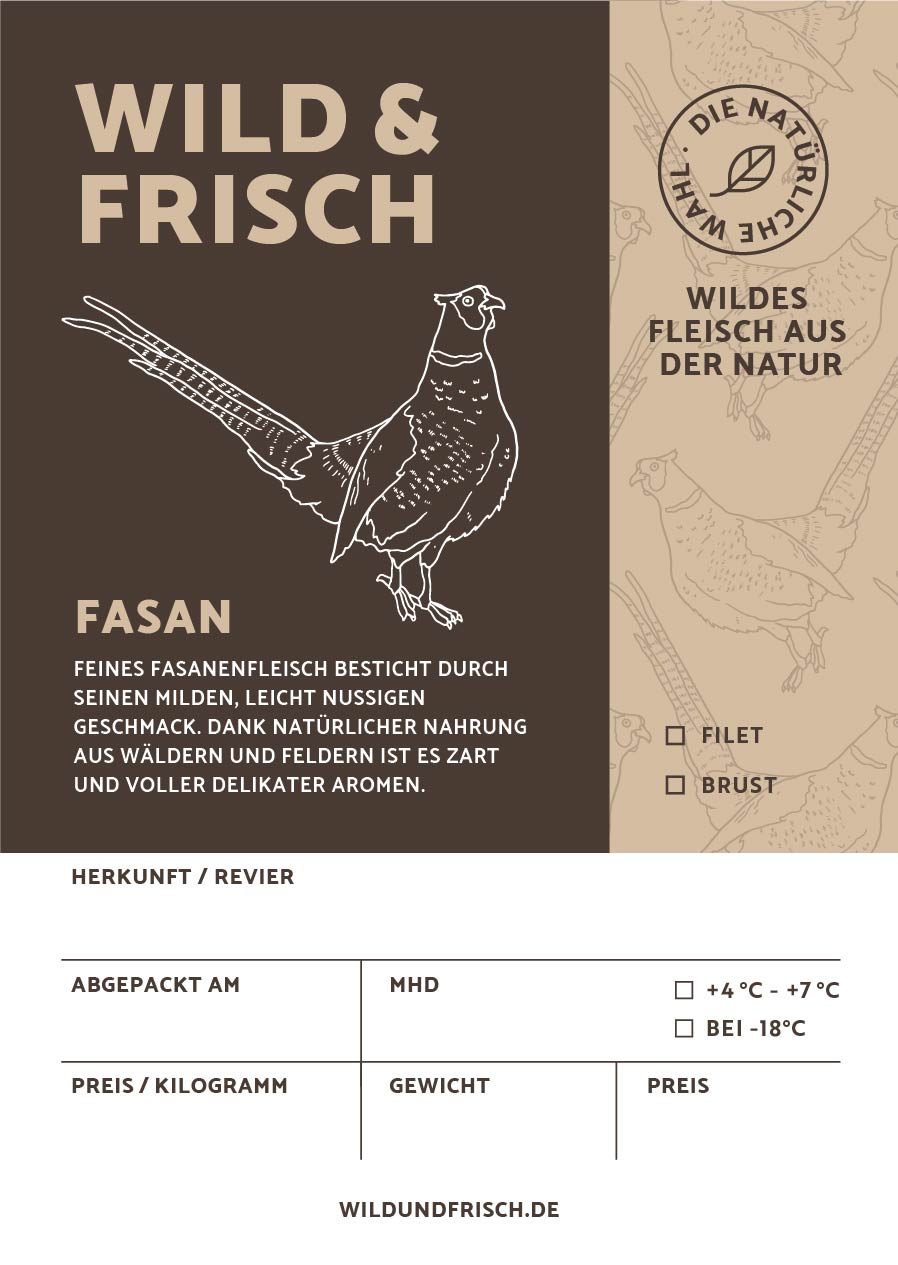 Premium Aufkleber Fasan