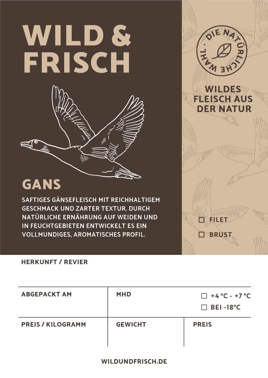 Premium Aufkleber Gans