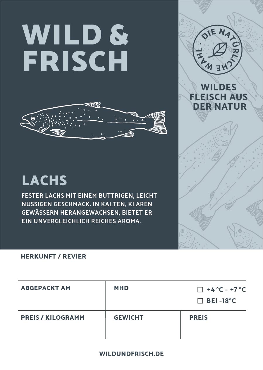 Premium Aufkleber Lachs