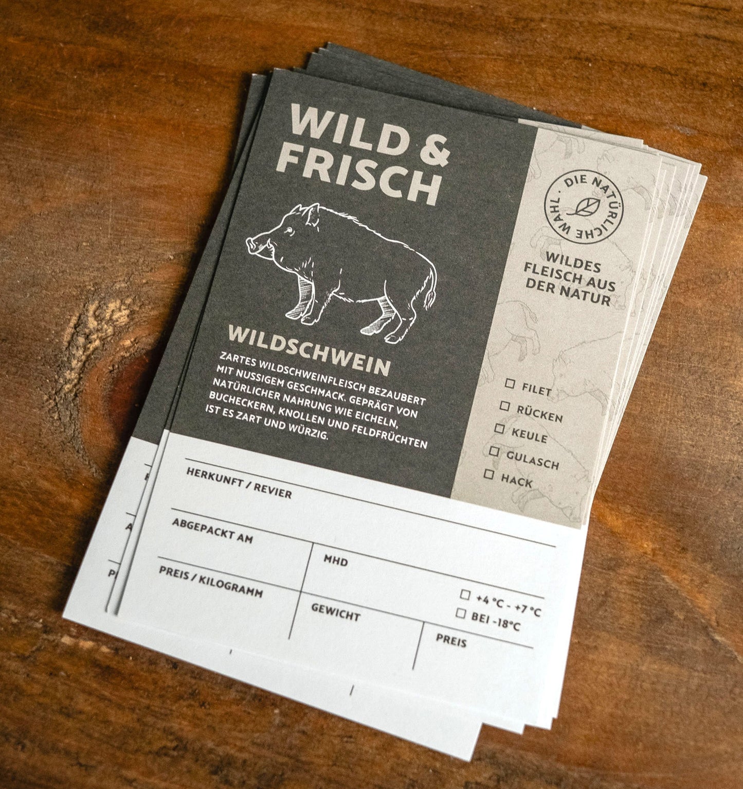 Premium Aufkleber Wildschwein