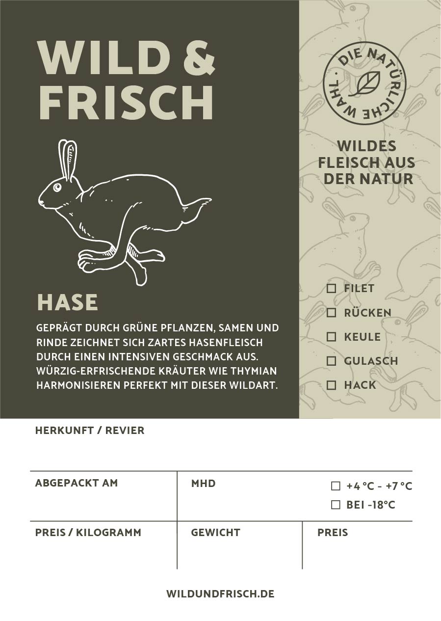 Premium Aufkleber Hase