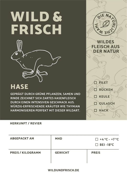 Premium Aufkleber Hase