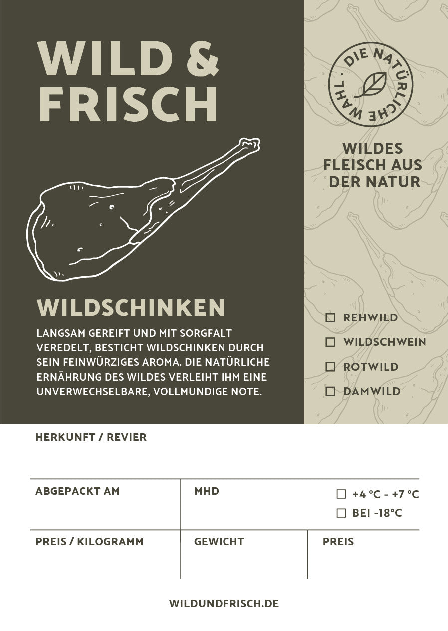 Premium Aufkleber Wildschinken