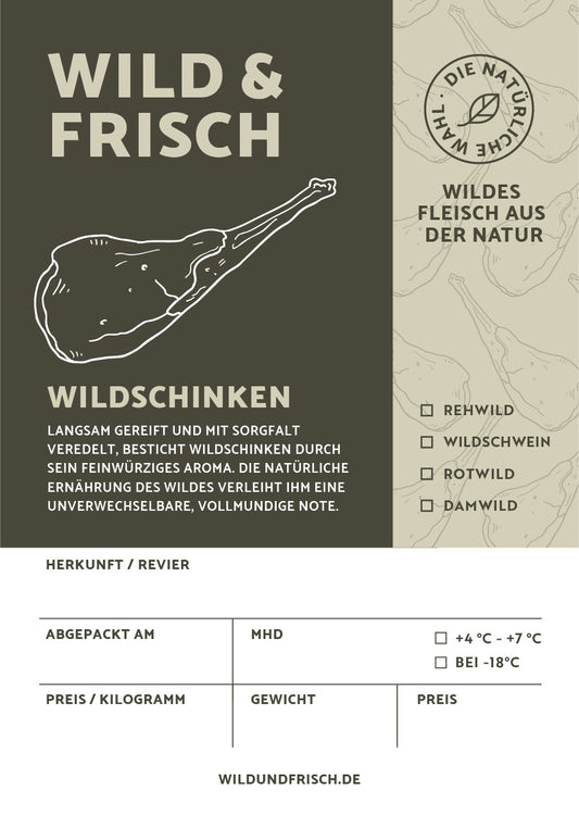 Premium Aufkleber Wildschinken